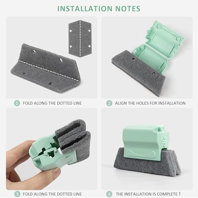 Magic Window Track Cleaner, 2024 New Window Groove Cleaning Brush Tools Set, Creative Cleaner Brushes Tools for Window lides Gaps, Sliding Door Track, Tile Lines Shutter Car Vents (Mixed, 3PCS)