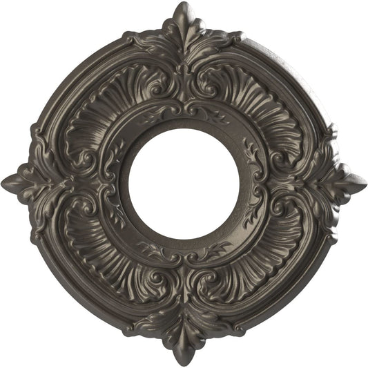 Ekena Millwork Cmp10Atdst Attica Thermoformed Pvc Ceiling Medallion (Fits Canopies Up To 4 1/8), 10Od X 3 1/2Id X 3/4P, Universa