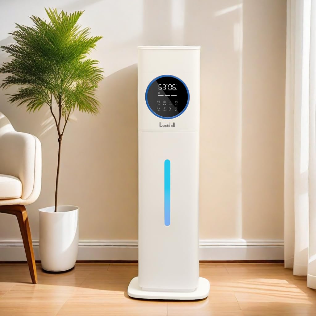 Humidifier Large Room, 2.1Gal/8L Humidifiers For Bedroom Home With Essential Oil Diffuser, Top Fill Whole House Cool Mist Humidi