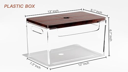 Nina's Stackable Storage With Wood Pine Top for Laundry Room Organization, Extra Large Trash Bag/Garbage Bag Dispenser, Under Sink Organizer, Pantry Organizers , Trash Holder