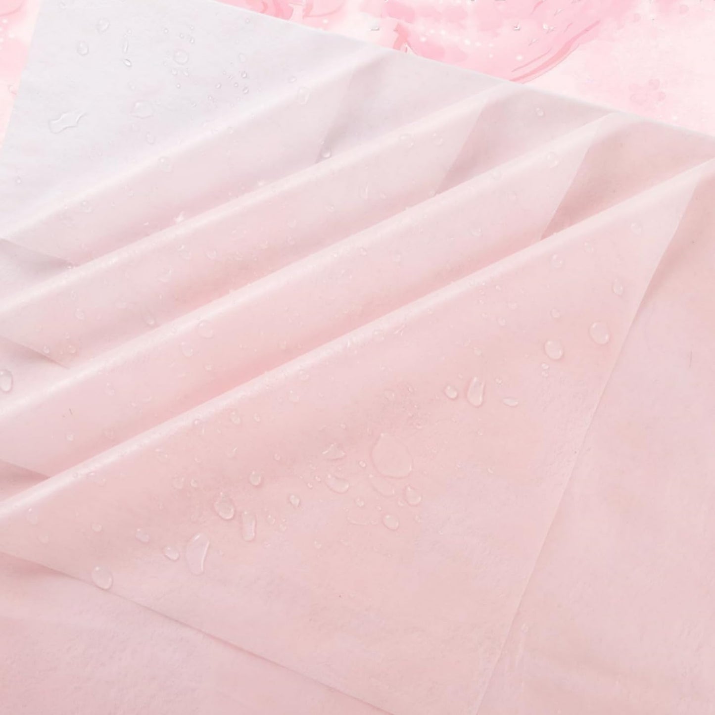 40 Sheets 23.6x23.6 inches Cotton Wrapping Flower Lining Paper,Korean Style Of Waterproof Floral Bouquet Lining Paper Withdrawable Pleated Wrapping Paper Gift Packaging Paper,4 Colors