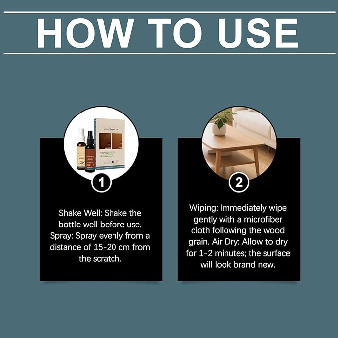 NuGrain Wood Repair Kit, Old English Scratch Cover for Wood, Easy-Fix Woods Furniture Repair, Floor Cover Nicks and Scratches, Hides Minor Defects, Restore a Finish for Woods