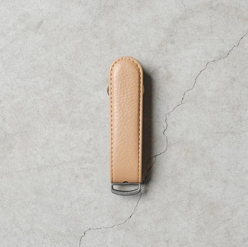 Jibbon Italian Premium Leather Key Organizer - Stylish Key Holder with Marine Grade 316 Stainless Steel, Compact EDC Keychain