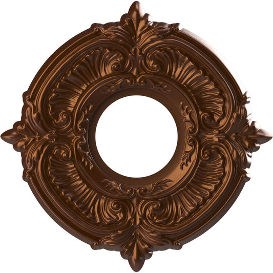 Ekena Millwork Cmp10Atcdc Attica Thermoformed Pvc Ceiling Medallion (Fits Canopies Up To 4 1/8), 10Od X 3 1/2Id X 3/4P, Metallic