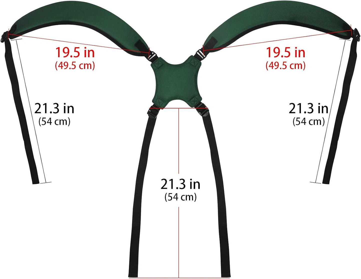 Golf Bag Strap Replacement Comfort Double Shoulder Adjustable Strap Padded Golf Carrying Bag Strap