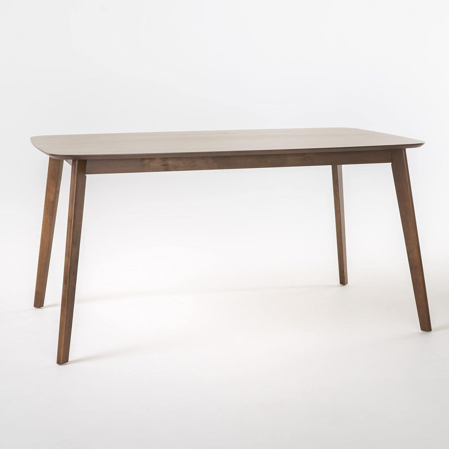 Christopher Knight Home Lucious 60" Rectangular Dining Set, 5-Pcs Set, Natural Walnut / Light Beige