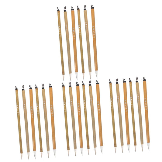 LALAFINA 24pcs Chinese Calligraphy Brush: Sumi Brushes for Chinese Painting - Calligraphy Pens for Beginners