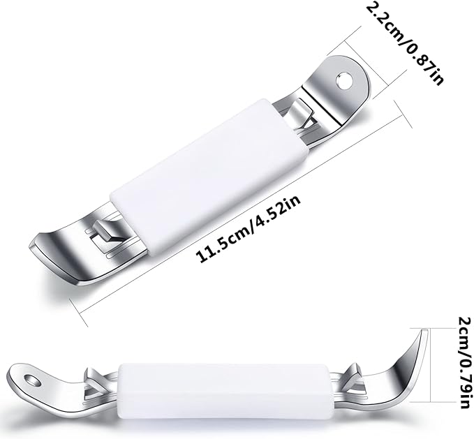 3 Pieces Magnetic Bottle Openers Can Opener Classic Beer Opener Stainless Steel Small Bottle Opener Can Tapper with Magnet for Camping and Traveling HANCELANT (White)