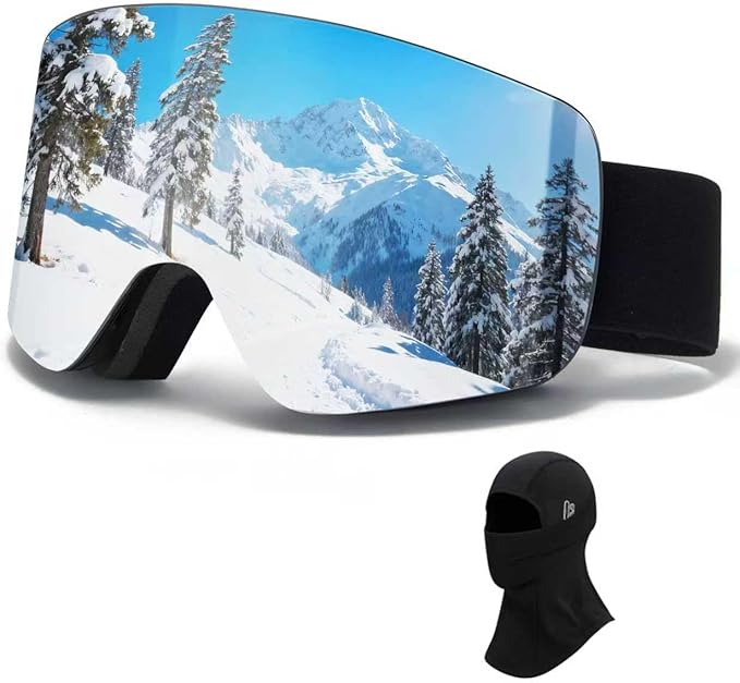Ski Goggles OTG Snow/Snowboard Goggles Snowboarding Goggles Over Glasses Ski Goggle for Men Women Adult
