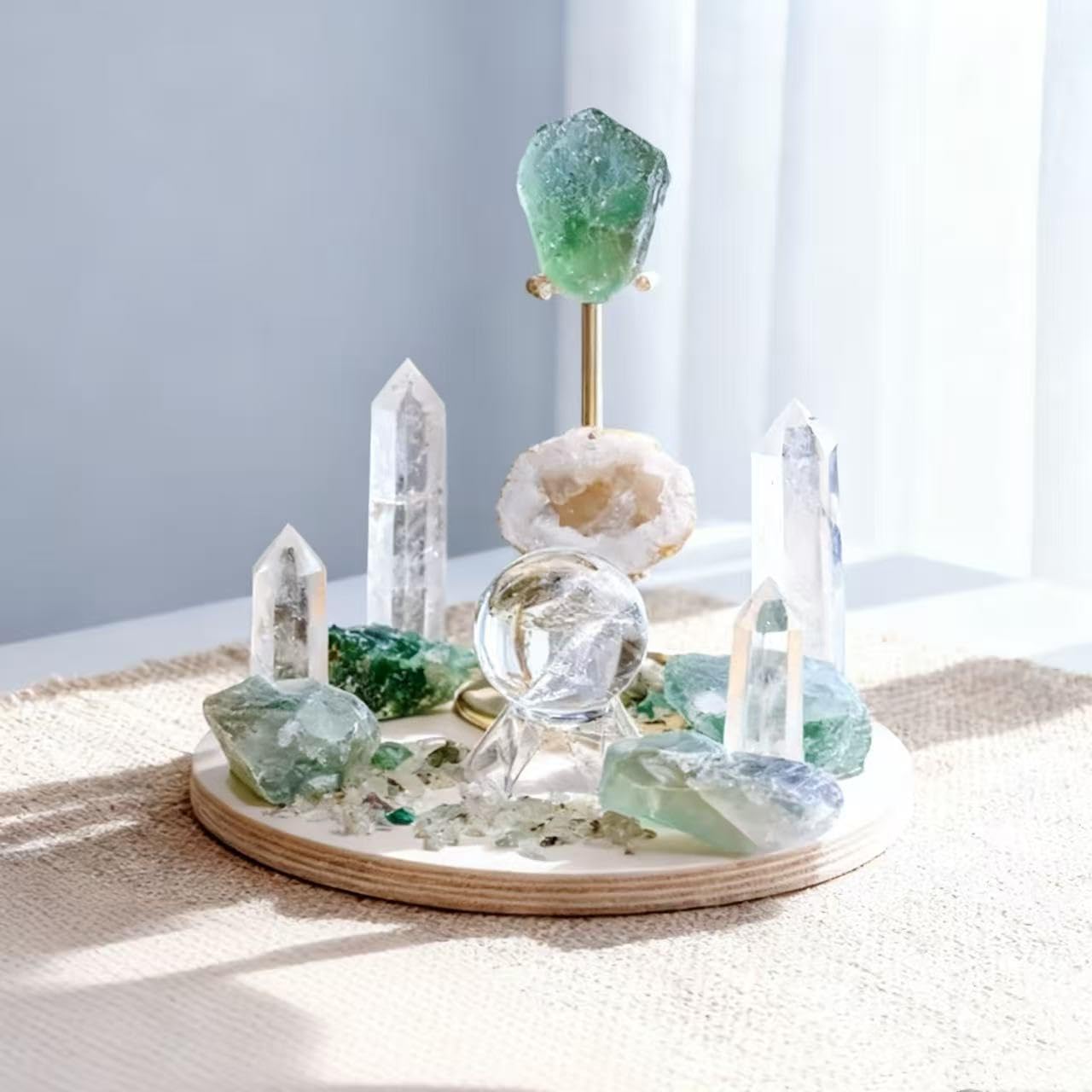 Sulanvi Bulk Raw Crystals - Beginner DIY Healing Crystal Set, 1.2-2.0” Natural Unpolished Gemstones for Terrarium, Meditation, Tarot, Grids, Aroma Stone, 0.45lb (Chalcopyrite-L)