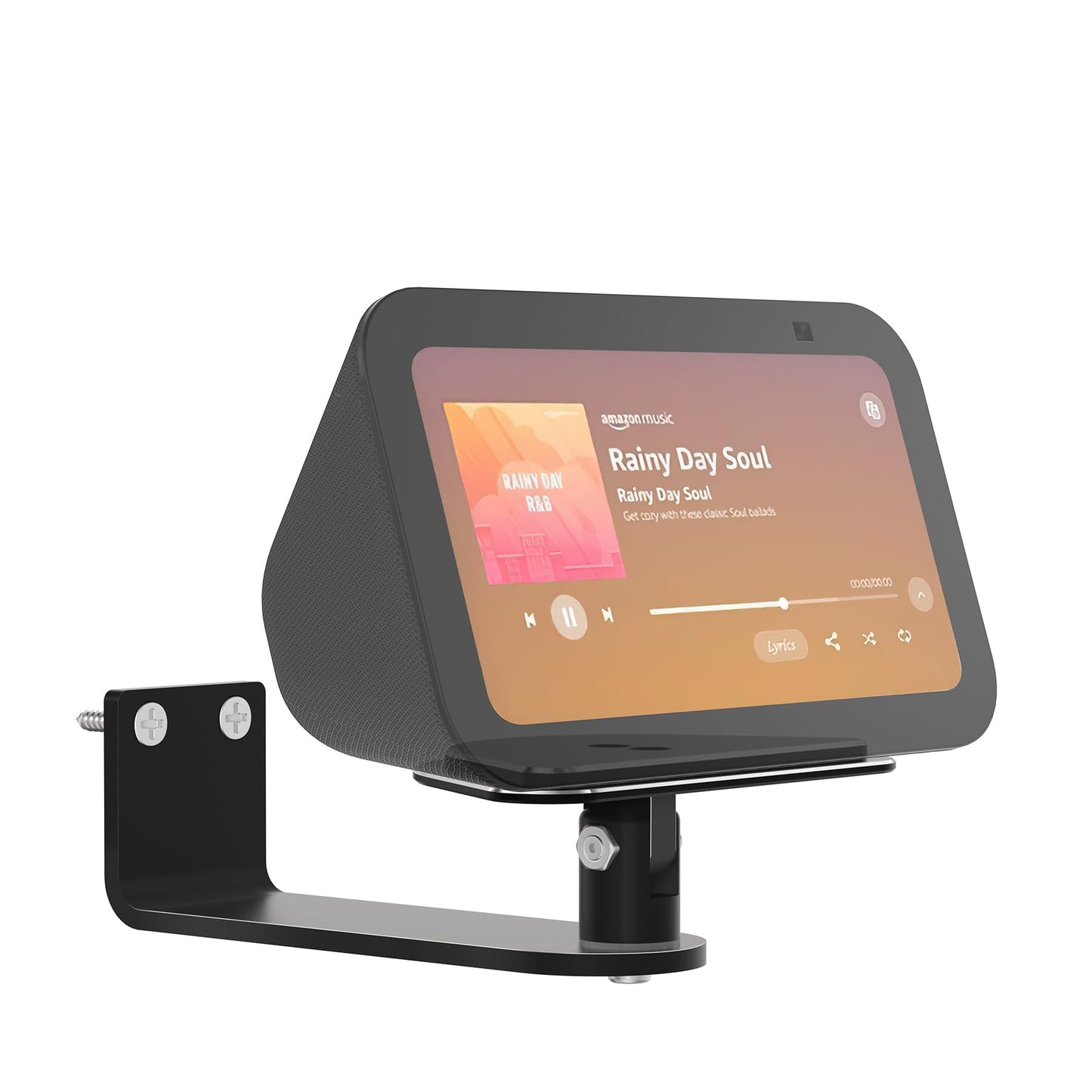 WAWXH1314 Wall Mount for Echo Show 5 3rd gen  Tilt and Swivel Mount for Echo Show 5  Space-Saving Mount for Alexa Show 5  Wall Mount Bracket for Echo Show 5 3rd gen with Cable Storage (Black)-New