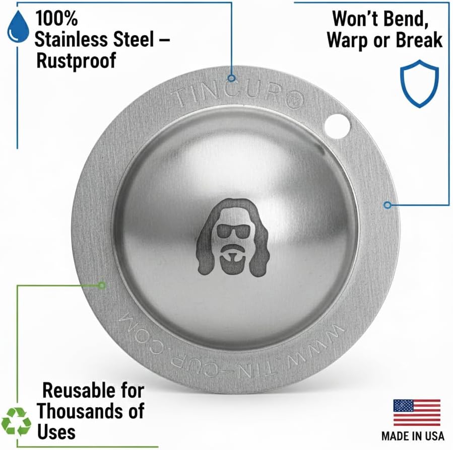Tin Cup Golf Ball Marker Stencil - Premium Personalization Tool for Golfers - Custom Design Ball Marker - Golf Accessories Gift for Men and Women- Made in The USA