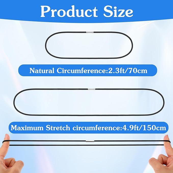 5 Pcs Trash Can Bands Trash Can Rubber Bands Large Elastic Band for 13 To 30 Gallon Garbage Cans Stretch Garbage Bag Band for Kitchen Office School