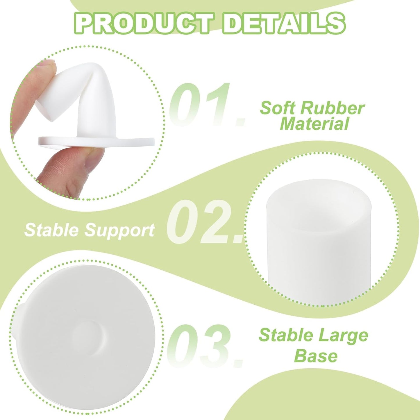 PATIKIL Rubber Golf Tee, Golf Practice Tees Training Driving Range Tee Stable Golf Ball Holder for Outdoor Indoor Hitting Mat Golf Mat