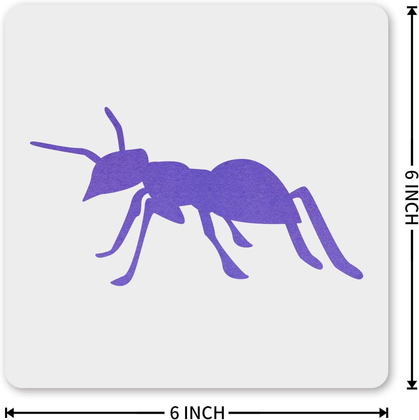 MAGJUCHE Ant Stencil 6 Inches, Reusable Stencil for Painting DIY Crafts Decor