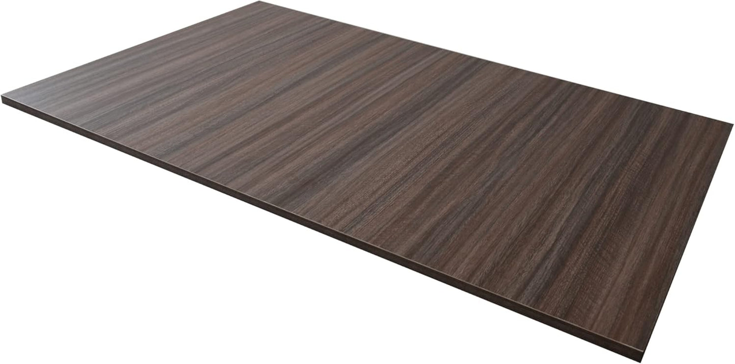 Kaboon Universal Tabletop 47.25"x30", Solid One-Piece Melamine Table Top, Double Desk L-Desk DIY, Home and Office,Eucalyptus