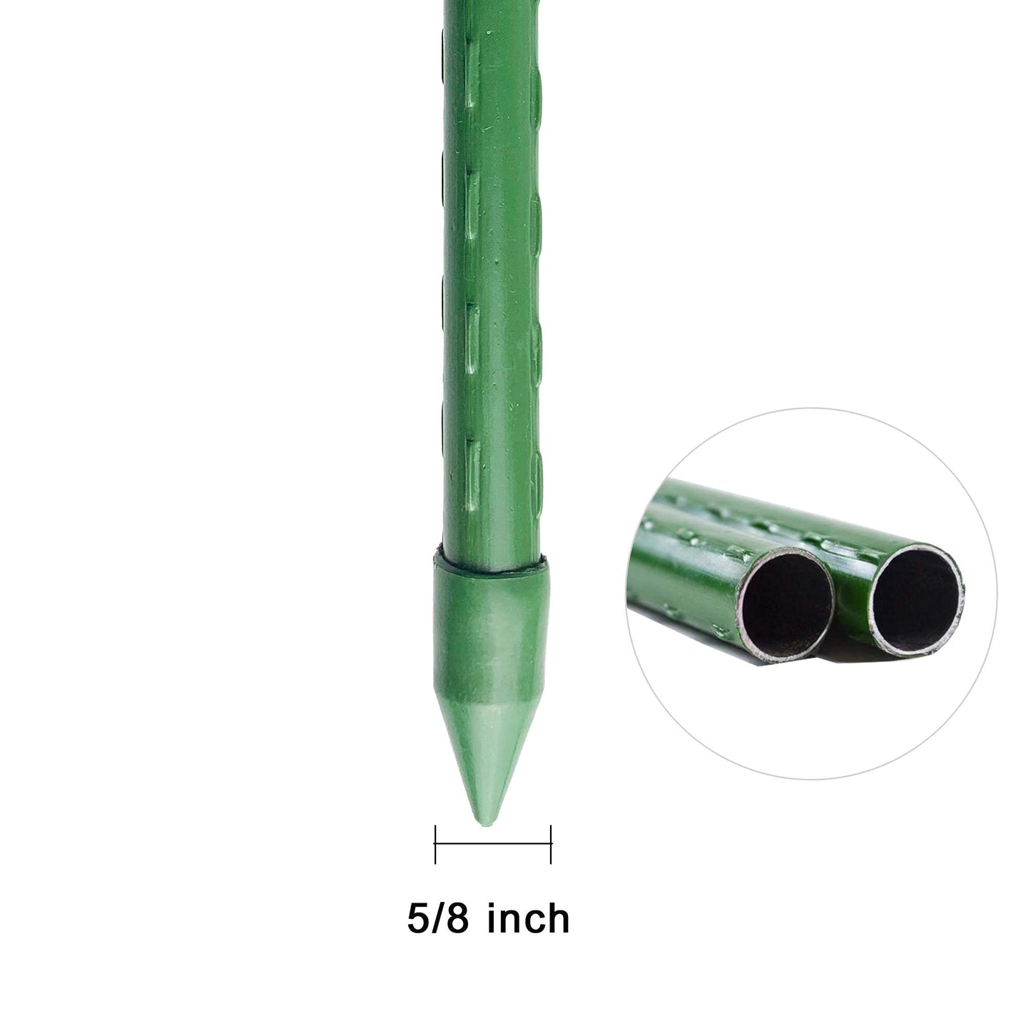WAENLIR Garden Stakes 84 inch 7ft Sturdy Tomato Stakes, Plant Stakes for Outdoor Plants, Metal Plant Support Sticks for Gardening, Pack of 25
