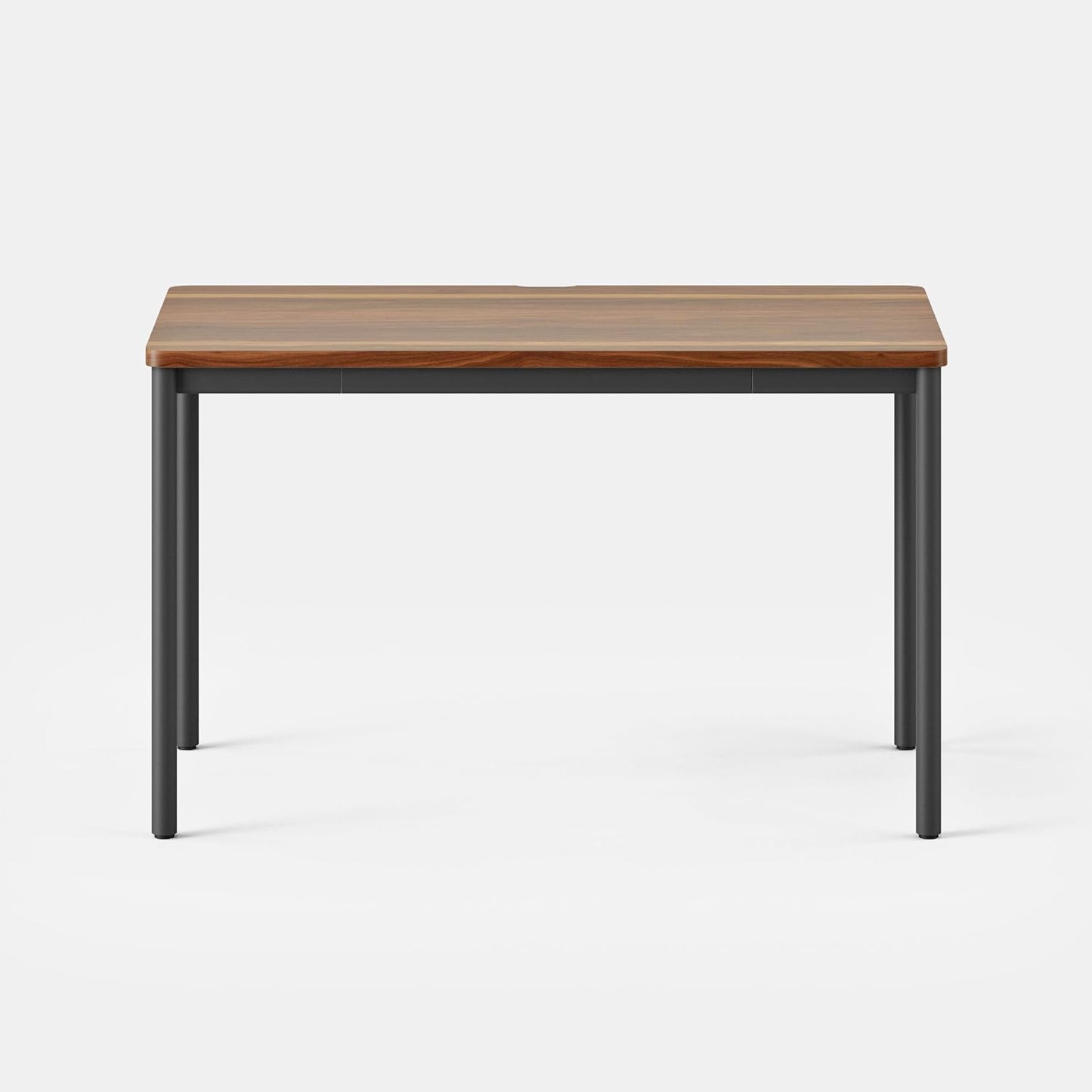 Branch Daily Desk - Functional at Home Office Desk with Effortless Assembly, Timeless Design, Rounded Corners, and Built-in Cable Notch - 48” W x 28.5” H x 24” D - Walnut Work Table