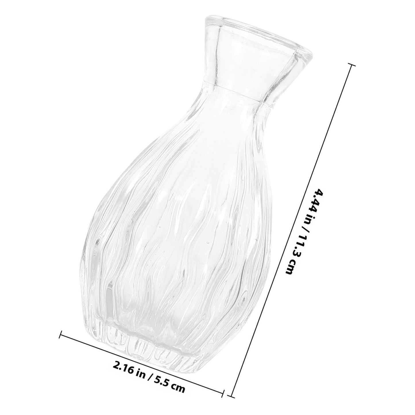 QUMIIRITY 4pcs Glass Hydroponic Vases Terrarium Flower Vase Set for Home Decor Table Centerpiece Glass Containers for Indoor Green Plants