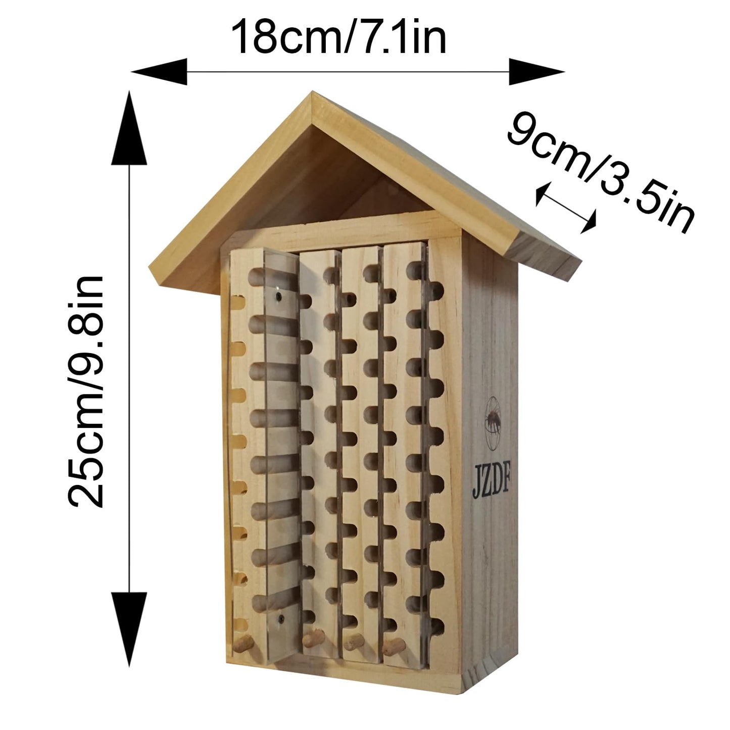 Mason Bee House,JZDF Bug Hotel,Bug Hotel,Carpenter Bee House for The Garden,Leaf Cutter Bees House