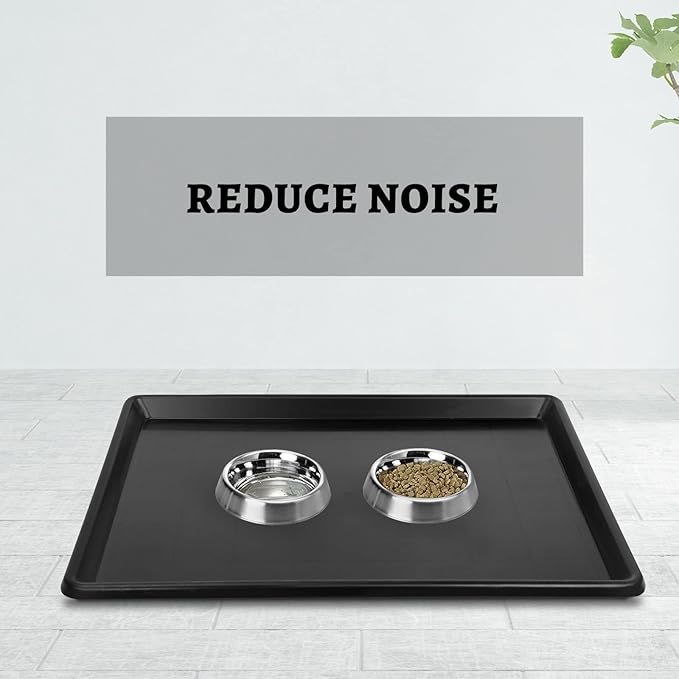 2pcs 31.9"x22.8" Replacement Tray for Dog Crate Plastic Cage Bottom Pan Multi-Purpose Boot Mat Shoe Tray Indoor Outdoor Waterproof, Dog and Cat Rabbit Food Bowls Floor Liners