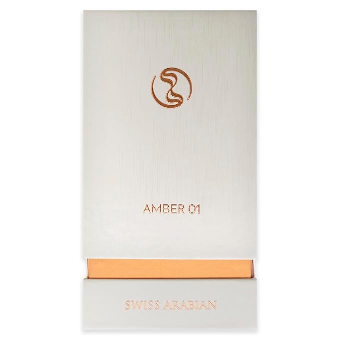 Swiss Arabian Amber 01 - Luxury Products From Dubai - Long Lasting, Addictive Personal EDP Spray Fragrance - Seductive Signature Aroma - 1.7 Oz