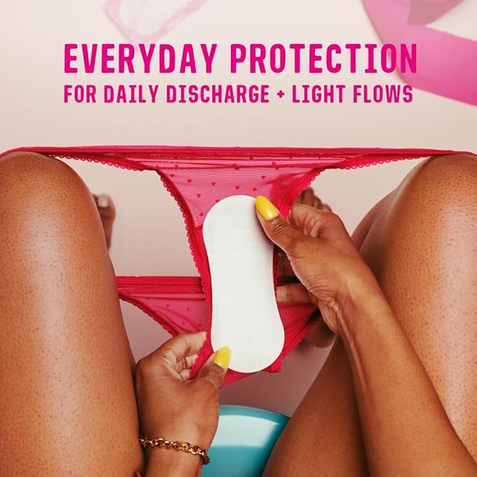 Flo - Unwrapped Long Liners (24 Pack) Light Flow - Natural, Absorbent, Soft & Breathable - Made with Organic Bamboo - Panty Liners for Women - No Chlorine Bleach or Fragrance - Vegan & Cruelty Free