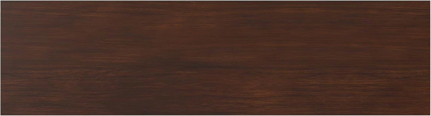 SIMPLIHOME Amherst 72-inch Wide Solid Wood TV Stand in Russet Brown, Transitional-Style Media Console for Living Room with Cable Management and Adjustable Shelves, Fits 80" TVs