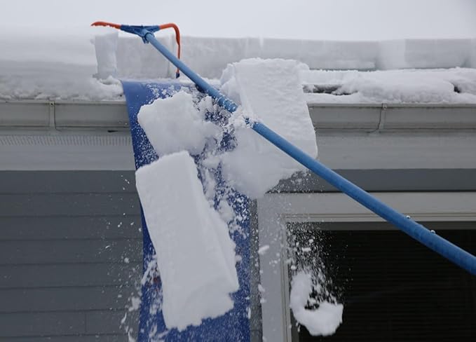 Avalanche! Handle Extension Kit - Extends Snow Roof Rake by 8 Foot - Large - 4 Piece - Blue - AVA-HK