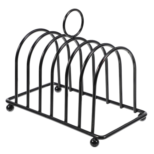 PartyKindom Stainless Steel Multifunctional Bread Rack Toast Holder Rack for Kitchen and Dining Room: Multi-Functional Toast for Sliced Bread and Book Storage Space-Saving