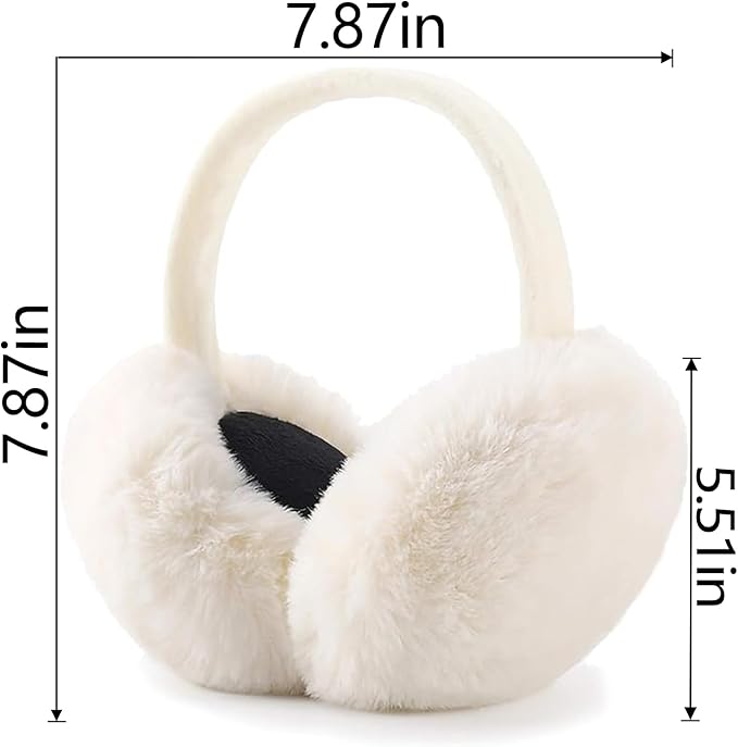 LCXSHYE Winter Ear muffs Faux Fur Warm Earmuffs Cute Foldable Outdoor Ear Warmers For Women Girls