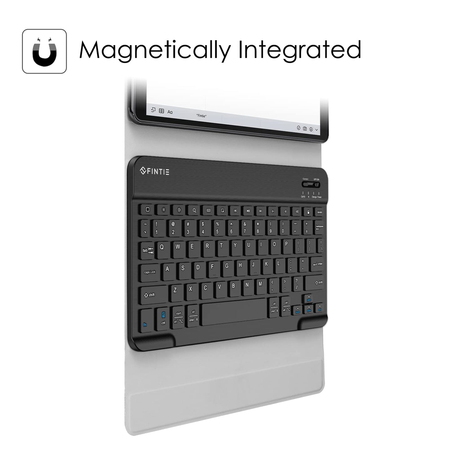 Fintie Keyboard Case For Samsung Galaxy Tab A 10.1 2019 Model Sm-T510/T515/T517, Slim Shell Lightweight Stand Cover With Detacha