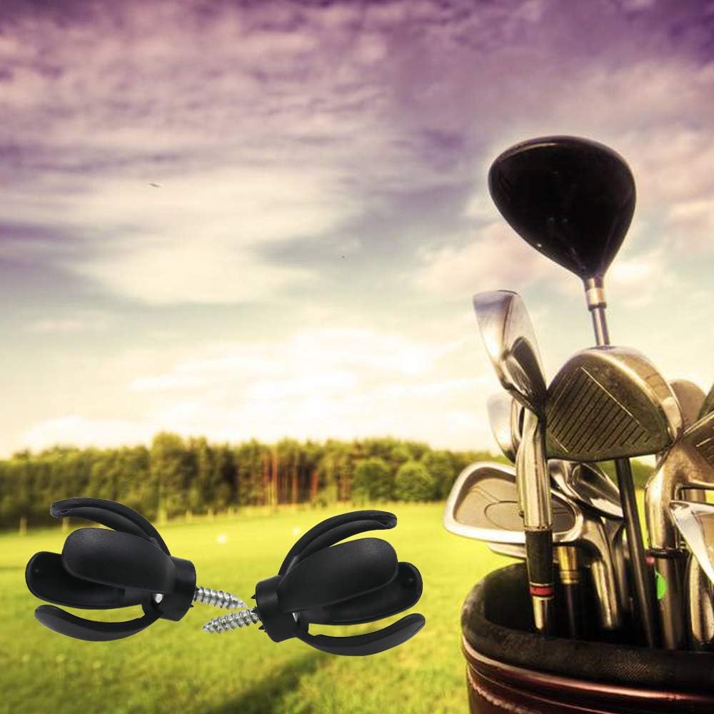 HISTAR 5Pcs Golf Ball Pick Up Retriever Putter Grip Finger Rubber Picker Tool Black