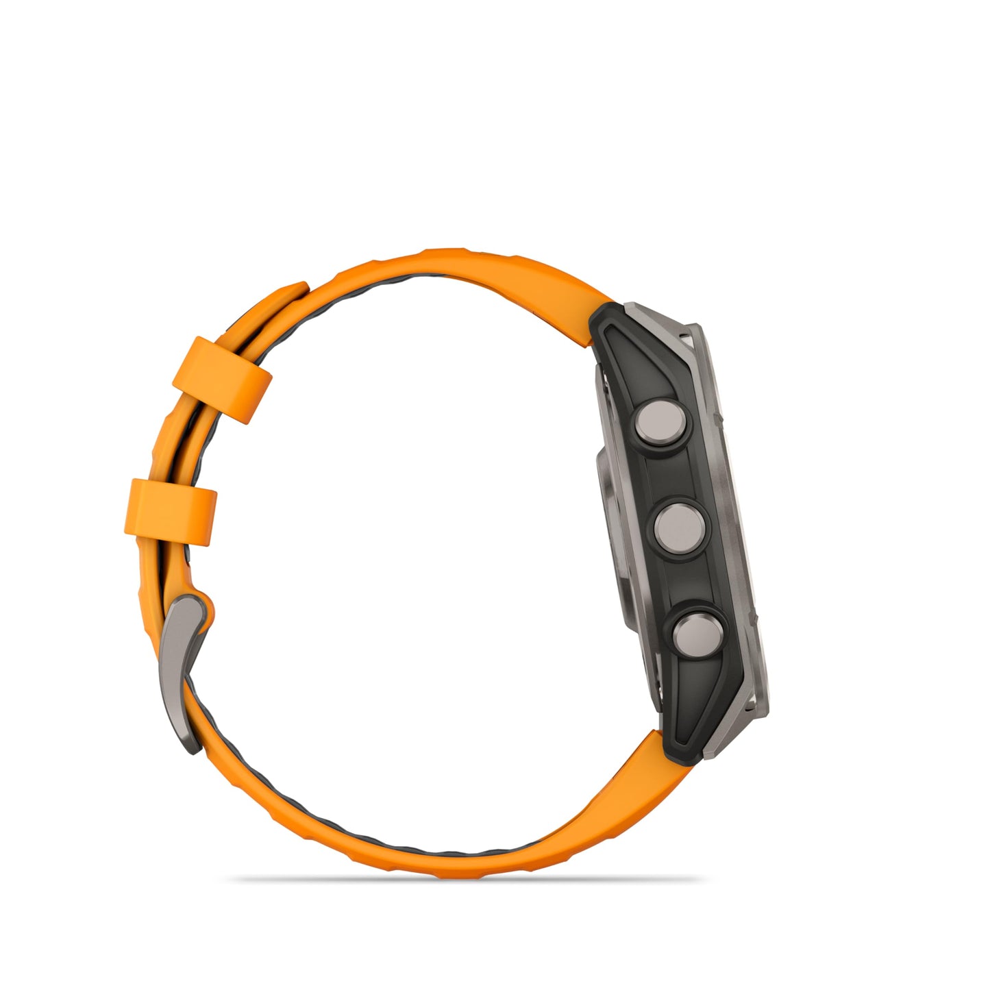 Wearable4U - Garmin Fenix 8 - 47 Mm, Amoled Sapphire Multisport Gps Smartwatch, Titanium With Spark Orange/Graphite Silicone Ban