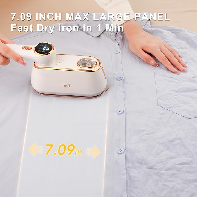 Travel Steamer for Clothes Portable, 1200W Handheld mini travel Steam Iron 4 Mode with LCD Displa Powerful Wrinkle Remover, Garment Steamer for Home, Dorm, Travel 120V