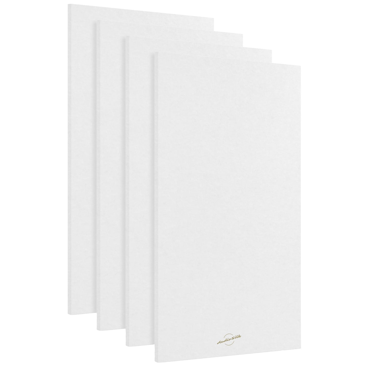 AudioSilk Acoustic Panels, 4 Pack ROOM KIT, Large, 46 x 23, Pure White
