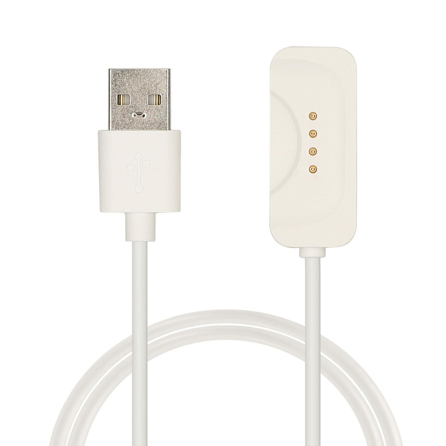 Kwmobile Usb Cable Charger Compatible With Oneplus Watch 2 / Watch 3 Cable - Charging Chord For Smart Watch - White Matte