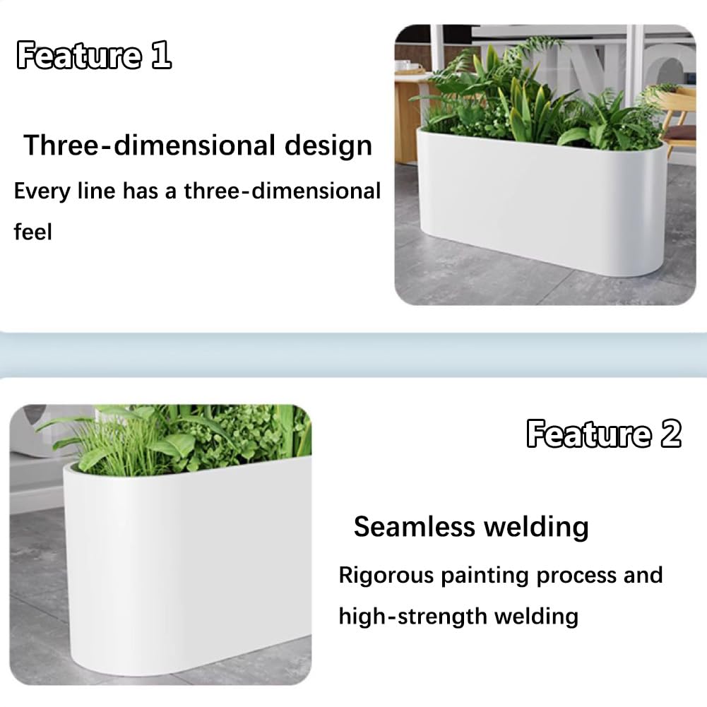 Sions Freestanding Planter Garden Beds, Outdoor Galvanized Planter Raised Garden Boxes, Raised Vegetable Gardens and Balcony Plant Tray Planting Beds,Black 60cm*30cm*70cm