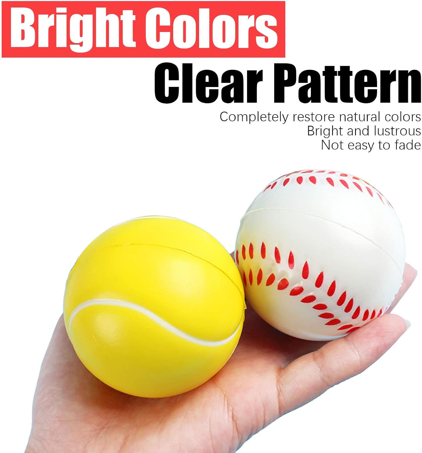 GKK Foam Baseballs 12 Pack Soft Baseballs for Youth Teenager Players Sports Foam Baseballs Training Balls for Hitting and Indoor or Outdoor Play