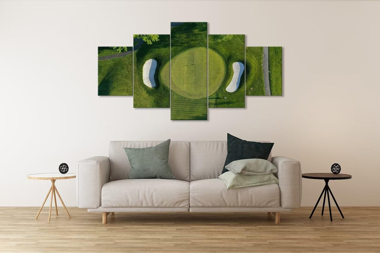 Westchester New York Golf Course Wall Art for Office - Golf Art Wall Decor for Living Room Bedroom Bathroom Home Decorations Framed Artwork Canvas Prints Ready to Hang(60''W x 40''H)