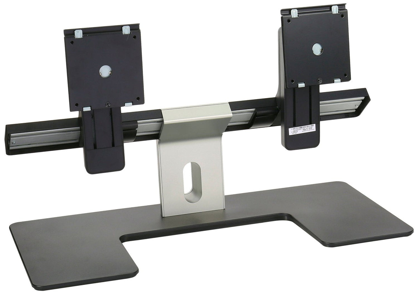 Dell MDS14 Dual Monitor Stand, Black/Silver, Adjustable Height, Model MDS14A
