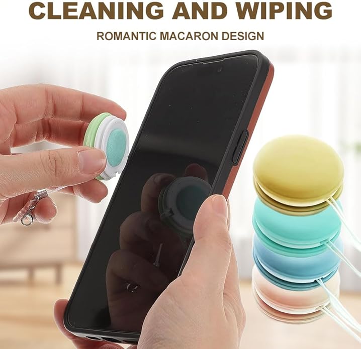 2026 New Phone Screen Cleaner, 12 Pcs Macaron Mobile Phone Screen Wipe, Portable Mobile Screens Cleaning Cloths Wiper for Eye Glasses Phones Computer
