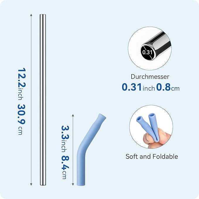 Reusable Metal Straws with Silicone Tip for Stanley 40oz,Stainless Steel Drinking Straws for 40oz Tumbler,3 Straight Tubes & 6 Tips& 1 Cleanr Brush(Pink Dusk)