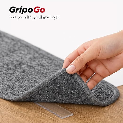 Nano Double-Sided Tape - Heavy-Duty Clear Mounting Tape, Removable & Reusable Gel Adhesive - Washable, Multipurpose Wall Tape for Poster Hanging, Rug Grip, DIY, Home & Office Use