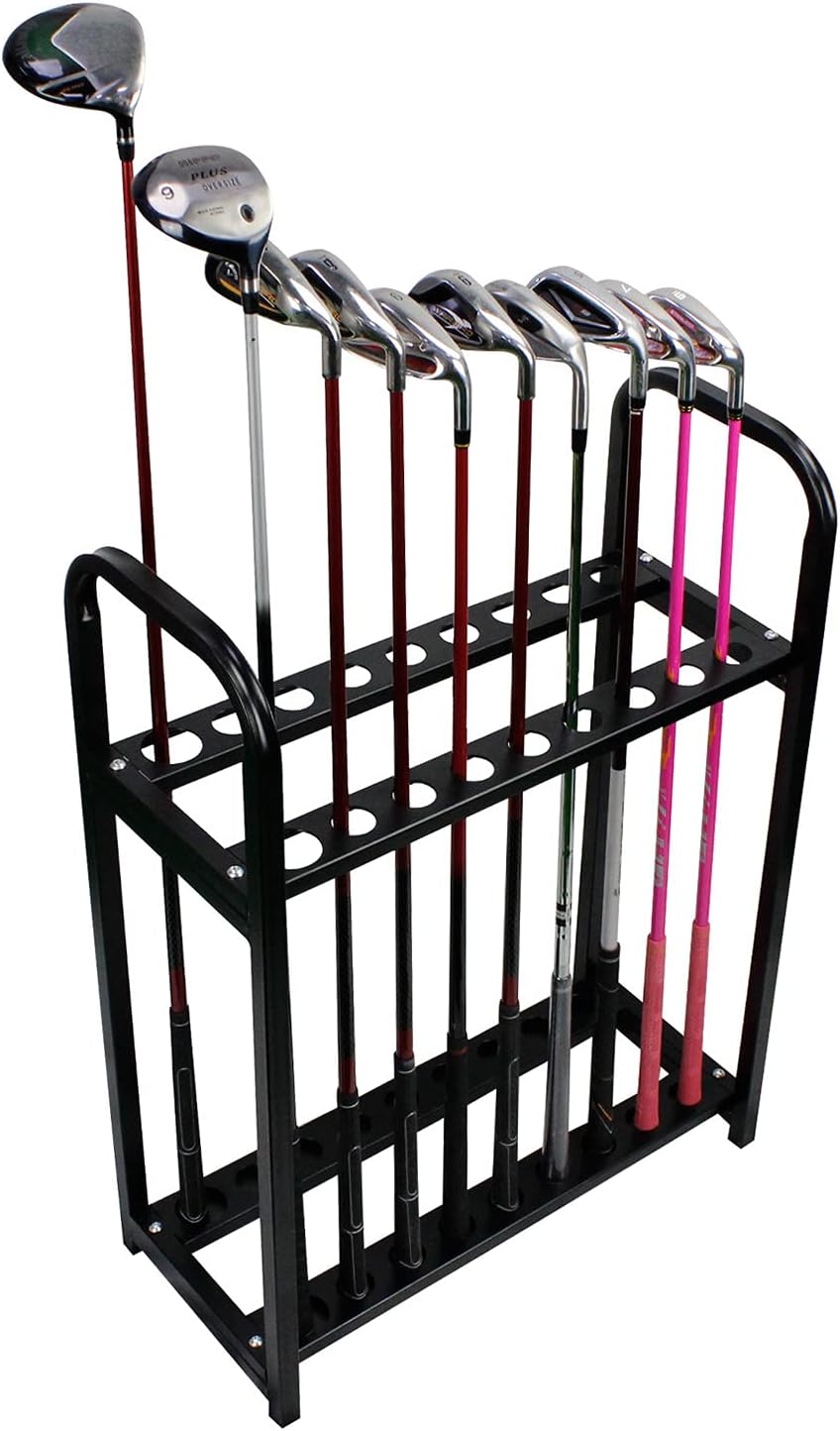 LOYALHEARTDY Golf 18-hole Cue Display Stand, Golf Club Organizers, Golf Club Rack Golf Clubs Shelf,Golf Club Accessories
