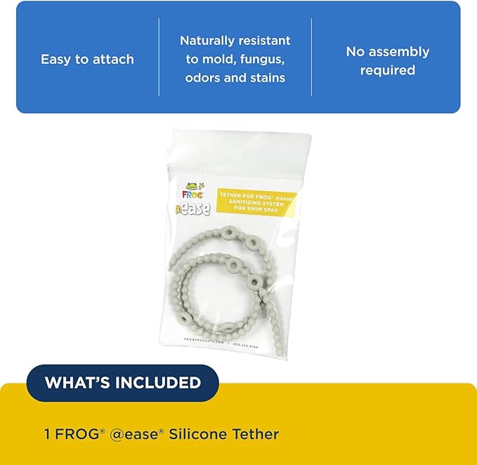 Silicon Tether for The FROG @Ease Sanitizing System for Swim Spas – Made of BPA Silicone, Reliable, Reusable, 20.5" Long