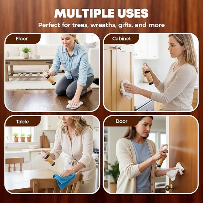 Wood Furniture Repair Kit,2026 New Wood Floor Scratch Repair for Wooden Cabinet, Floor, Door,Surfaces Wood Filler Paint (Brown 2Set)