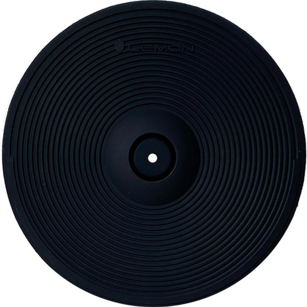 Lemon 9    Dual-Zone Electronic Splash Cymbal Pad with Choke - Compact Accent/FX Cymbal for Electronic Drum Kits, Quiet Rubber P