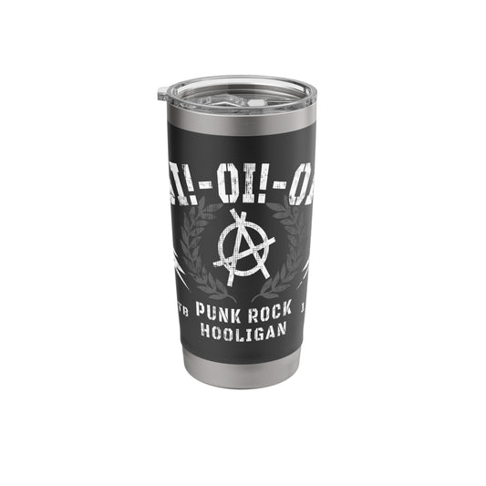 Oi Oi Oi Punk Rock Hooligan - Vintage Oi Punk Stainless Steel Insulated Tumbler