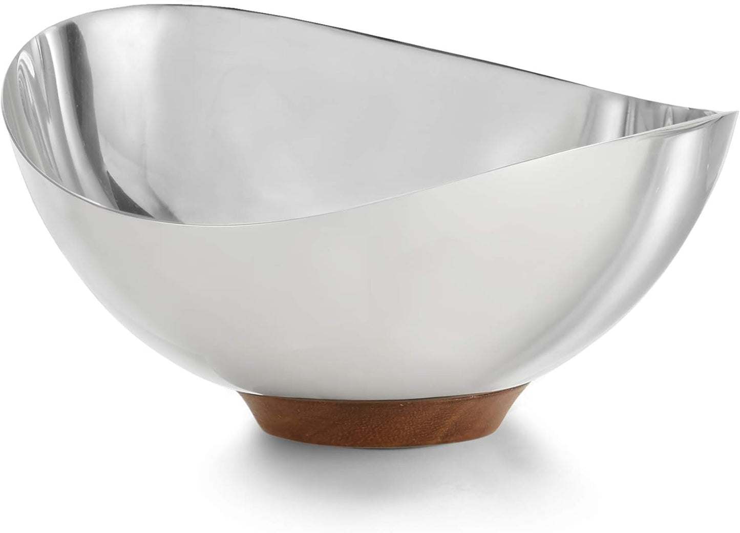 Nambe Pulse Collection Nut Bowl | Snack Serving Bowl for Peanuts Pistachios Cherries Edamame Fruits Candy Appetizer Snacks Olives and Salsa | Dishwasher Safe | Designed by Sena
